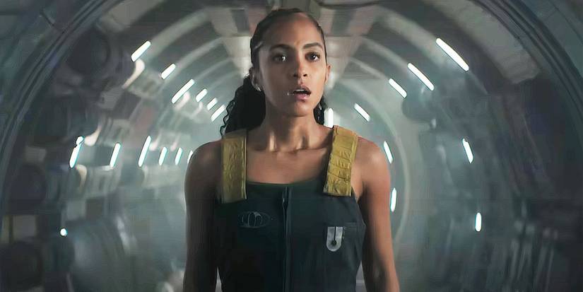 Gaal Dornick in a tunnel in Foundation season 3
