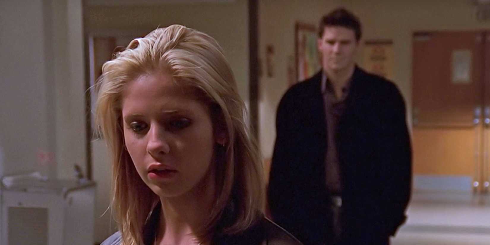 Sarah Michelle Gellar and David Boreanaz in the episode of Buffy the Vampire Slayer I Only Have Eyes for You