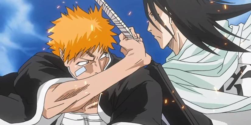Ichigo affronte Byakuya Kuchiki dans Bleach