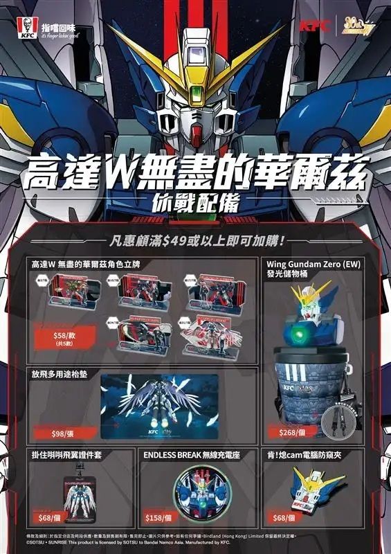 Gundam Suits Up for 30th Anniversary (& Finger Lickin' Good) Fast