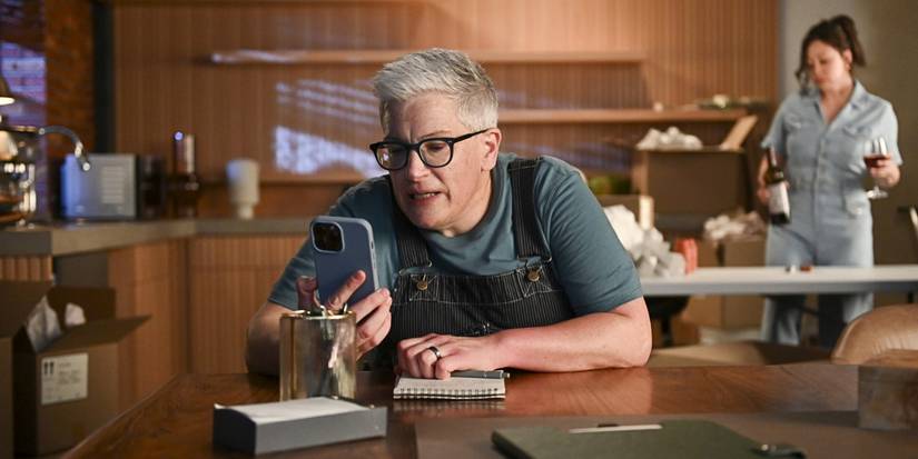 Abby McEnany as Velma talking to Colter in Tracker 'Out of the Past'