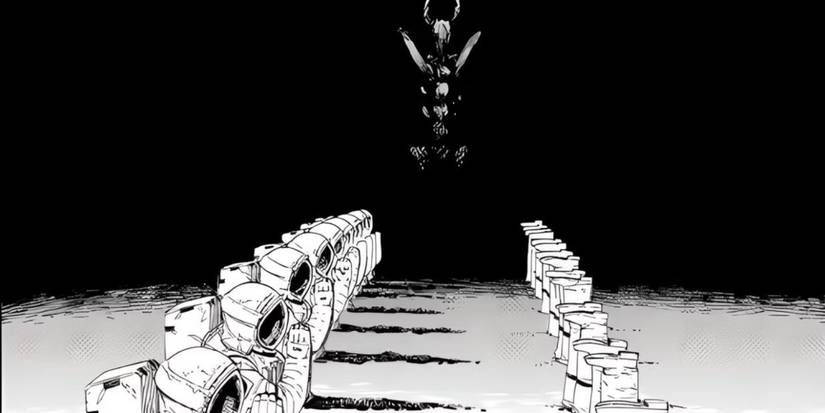 The Darkness Devil with severed astronauts in Chainsaw Man manga