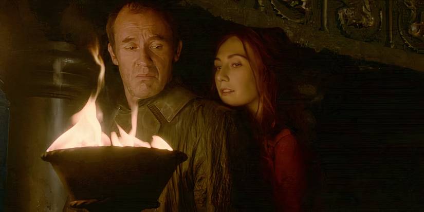 Stannis and Melisandre in Game of Thrones
