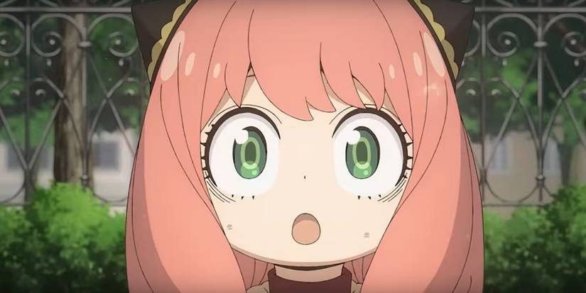 Anya Forger looks shocked in the series of anime Spy x Family Season 3