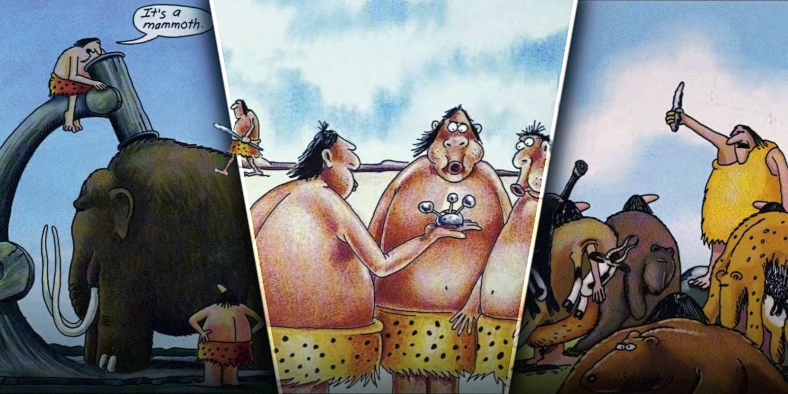 Die 10 lustigsten frühen Erfindungen in den Far Side Comics, im Ranking