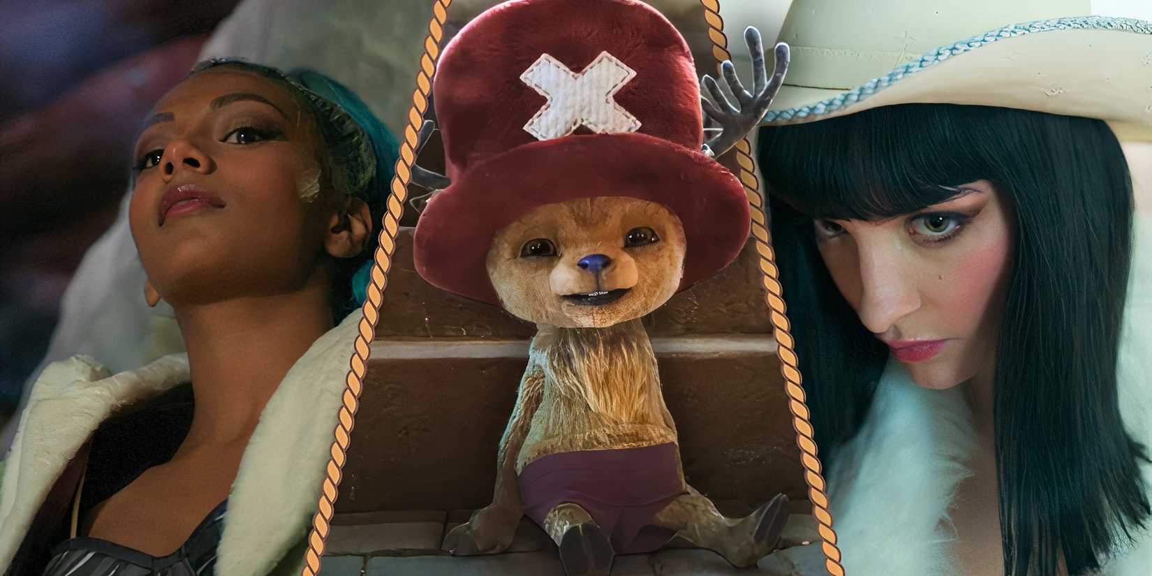 Tony Tony Chopper, Nico Robin et Nefertiti Vivi de One Piece de Netflix