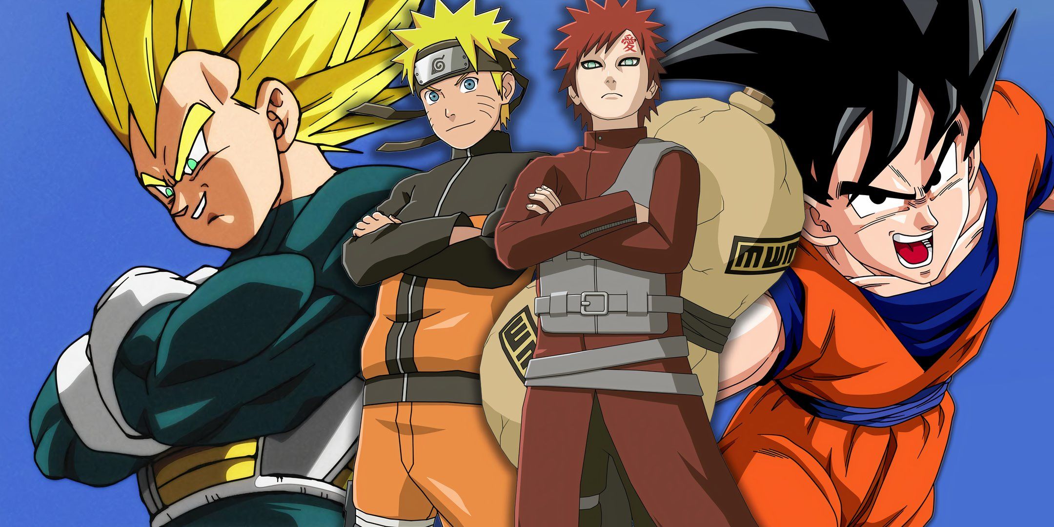 Kolase Vegeta, Goku, Naruto, dan Gaara