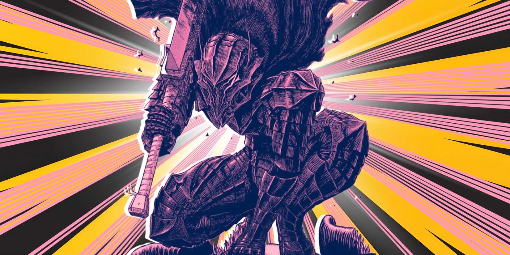 Coragem de Berserk da série de mangá original em Berserker Armour
