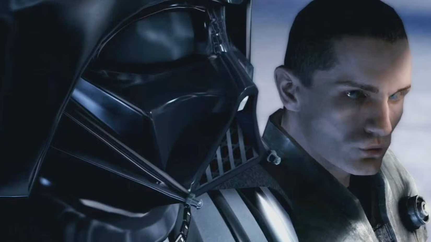 Starkiller and Darth Vader from the 2008 video game, Star Wars: The Force Unleashed
