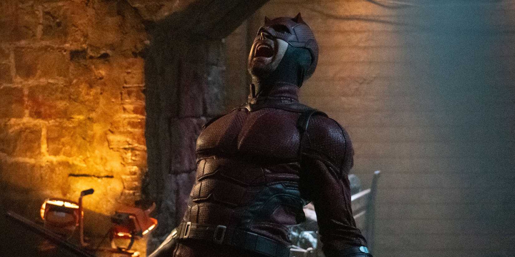 Daredevil screams in anger in Born Again