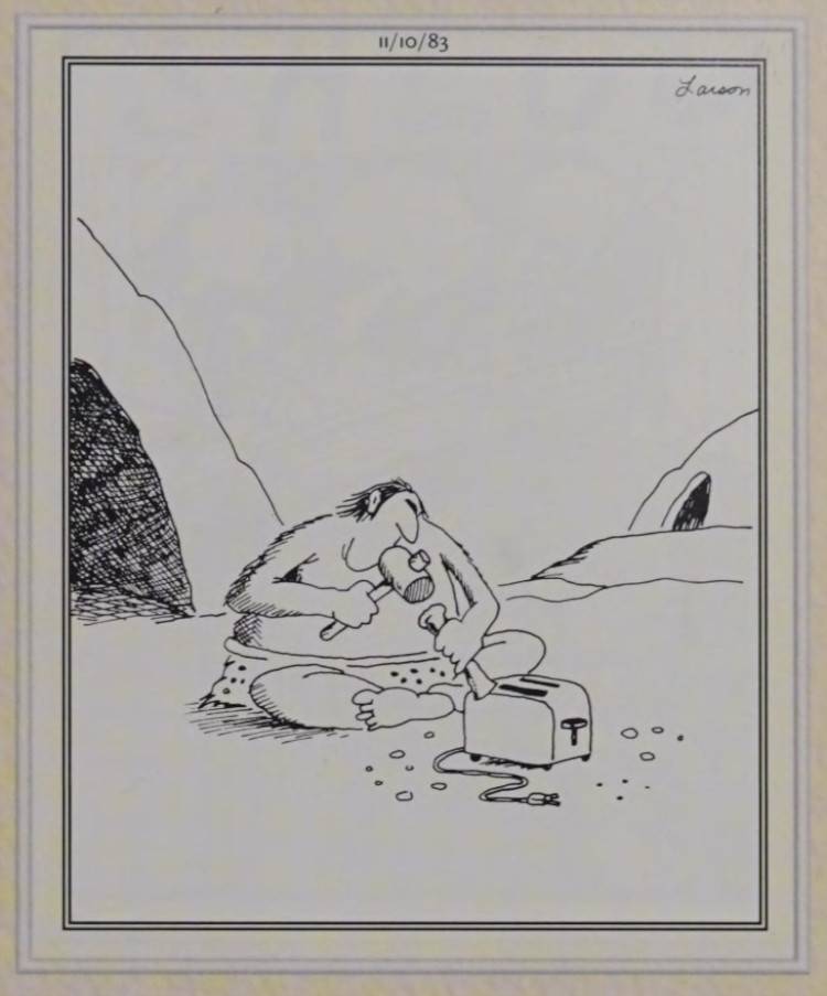 10 Funniest Early Inventions in Far Side Comics, Ranked