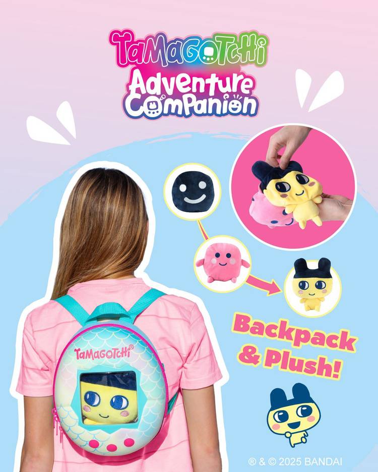 Bandai Tamagotchi Hashizotchi 3-in-1 Plush Backpack Adventure Companion IN STOCK Bandai Tamagotchi Hashizotchi 3-in-1 Plush Backpack Adventure Companion IN STOCK