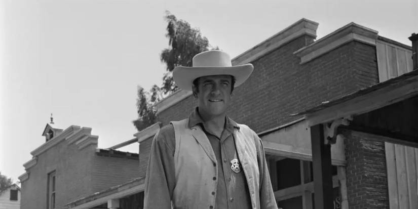 James Arness as US Marshal Matt Dillon from the television series Gunsmoke