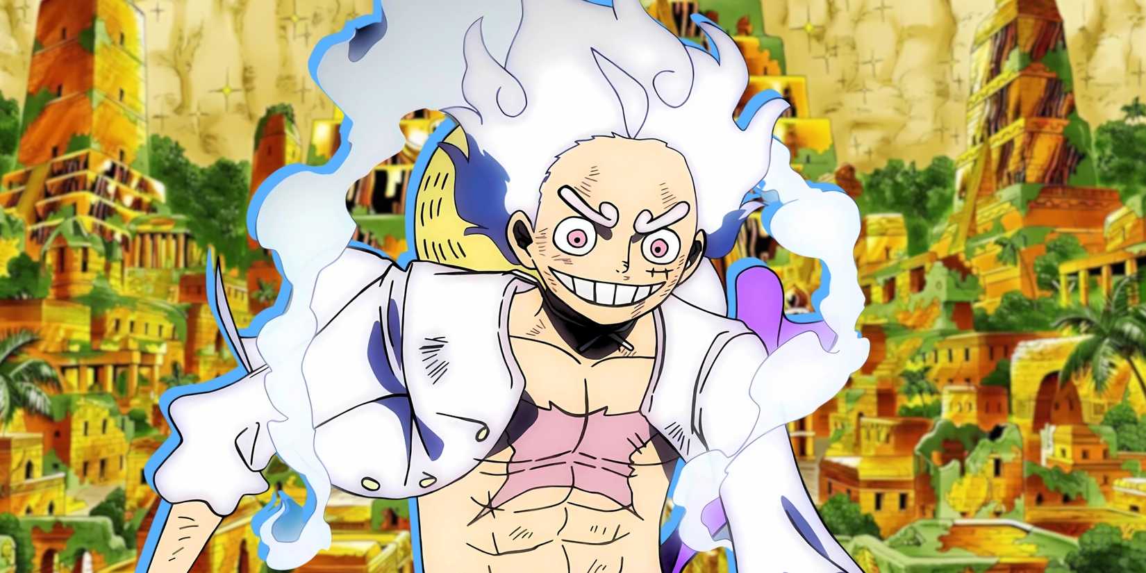 Shandora dan Gear 5 Luffy dari anime One Piece