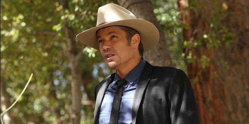 Timothy Olyphant as Deputy U.S. Marshal Raylan Givens from the television series Justified