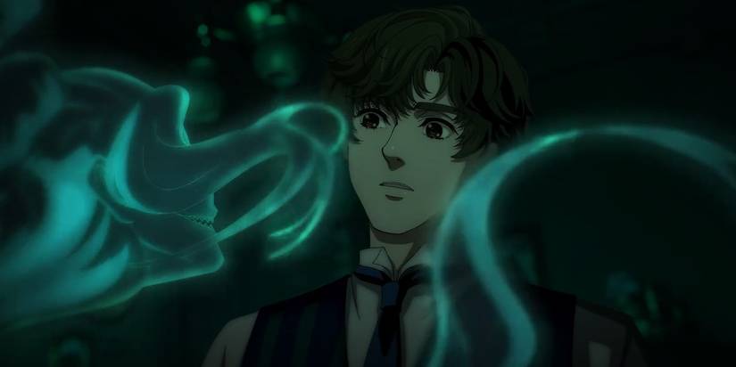Klein from Lord of Mysteries is looking at Daly in her spirit form.