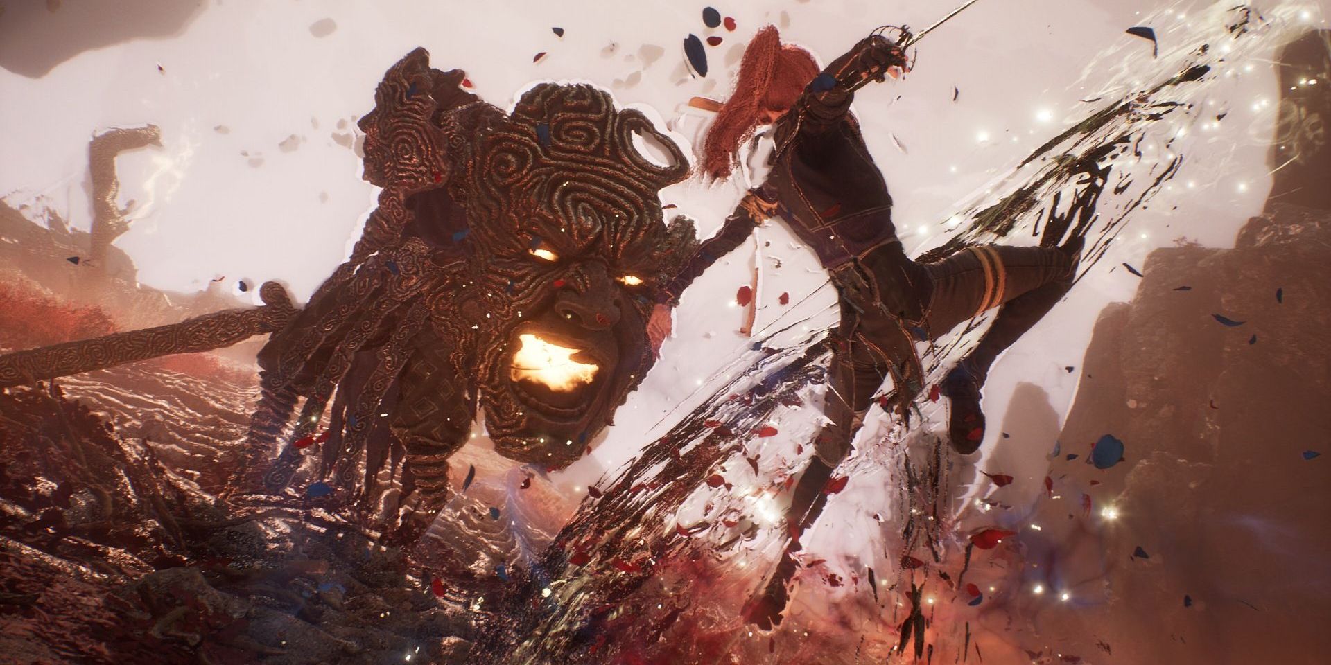 Maelle attacking an enemy in Clair Obscur: Expedition 33