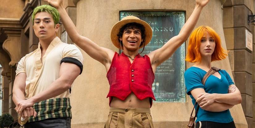Netflix live-action One Piece Season 2 Zoro, Monkey D. Luffy and Nami