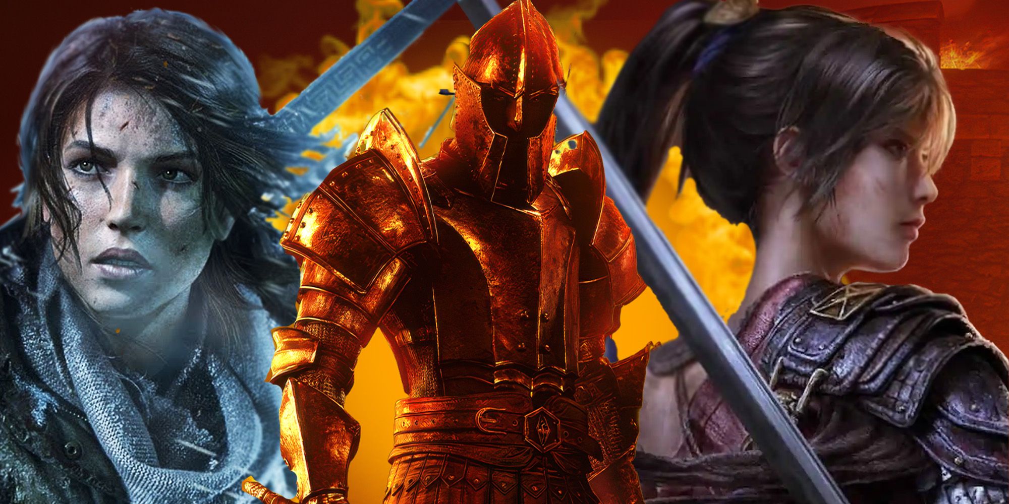 Rise of the Tomb Raider and Wuchang Fallen Feathers flanking ES Oblivion Remastered