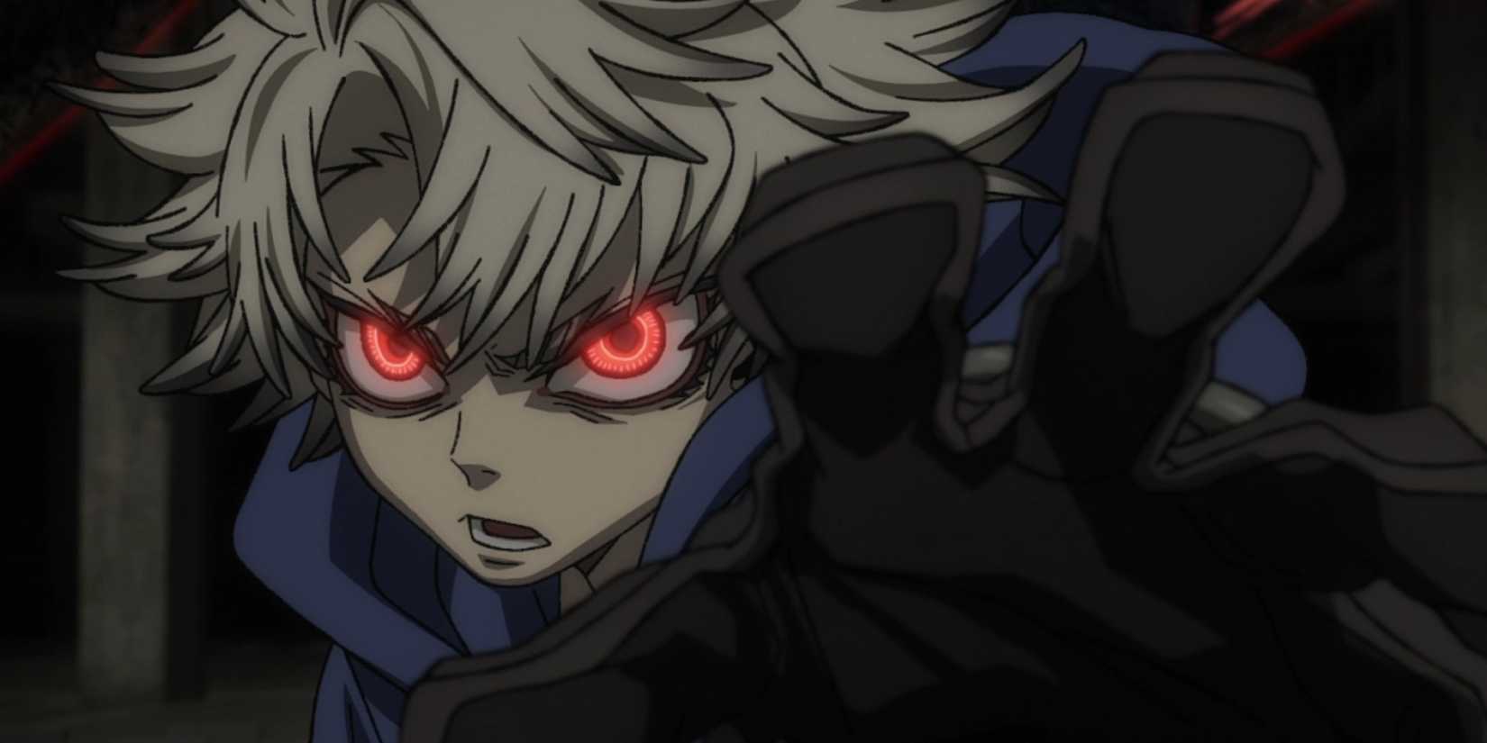 Gachiakuta Rudo's eyes glow red using Giver powers