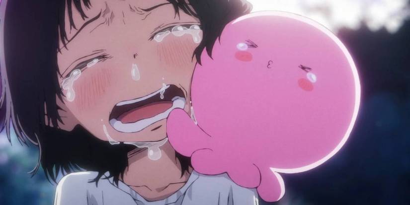 Shizuka and Takopi cry in the final episode of Takopi's Original Sin