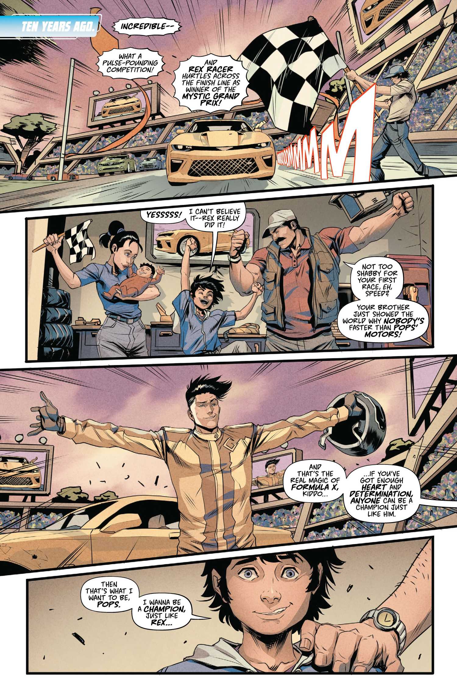 Speed Racer Rex Racer Face A Strong Foundation Makes Speed Racer #1 a Thrilling Joyride