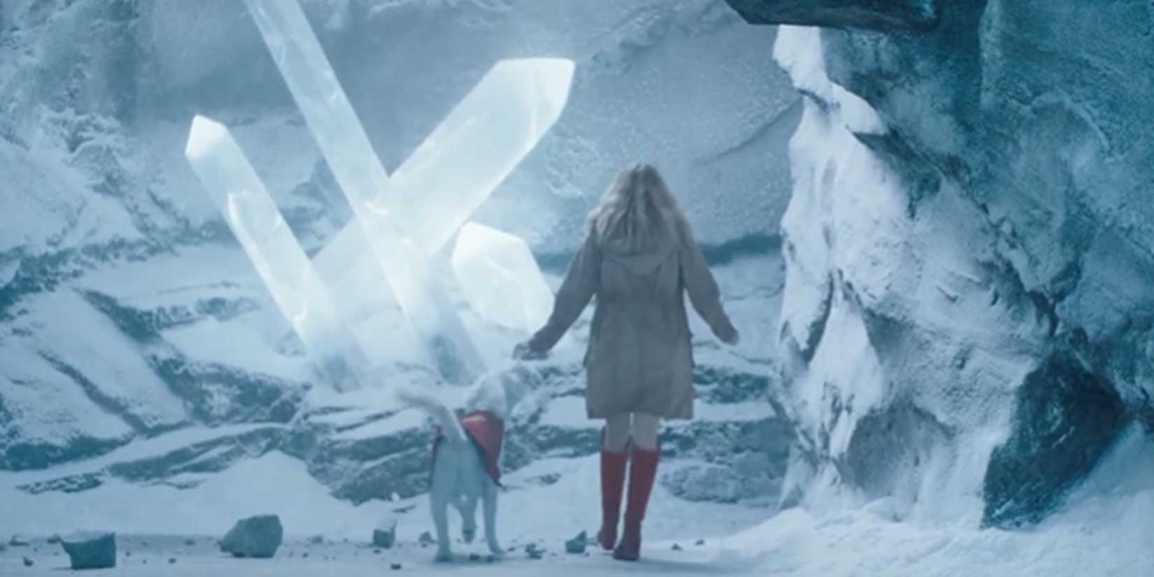 Supergirl and Krypto leave