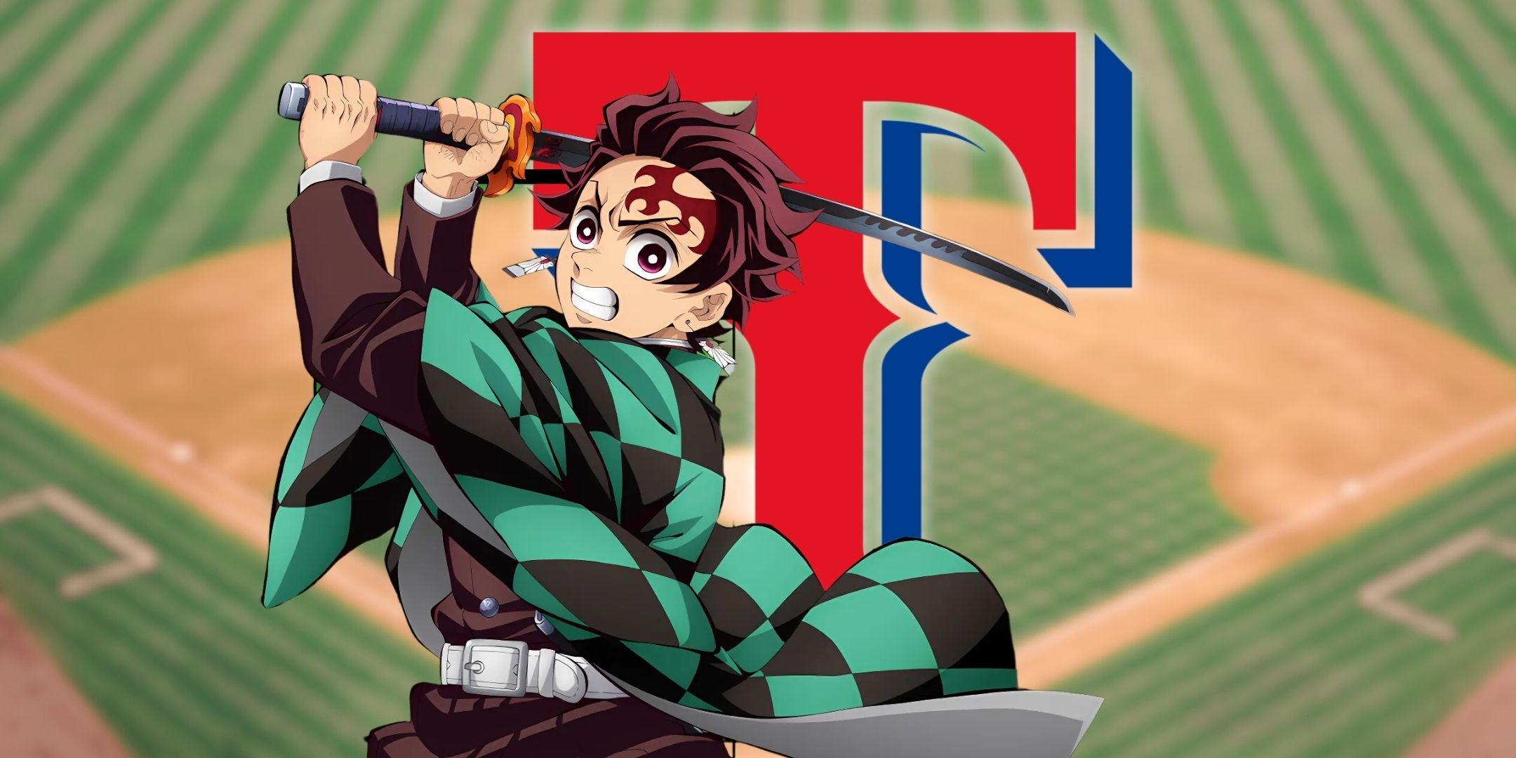 Texas Rangers Draft Demon Slayer's Tanjiro in Crunchyroll