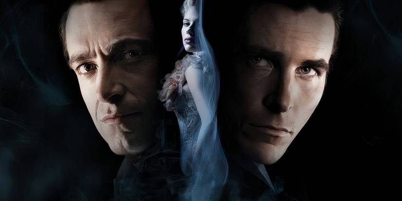 Angier and Borden face off in The Prestige.