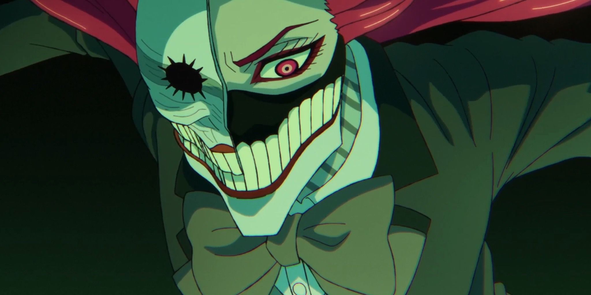 Aira in her Yokai form fighting Vamola’s Kaiju exosuit in Dandadan Episode 23
