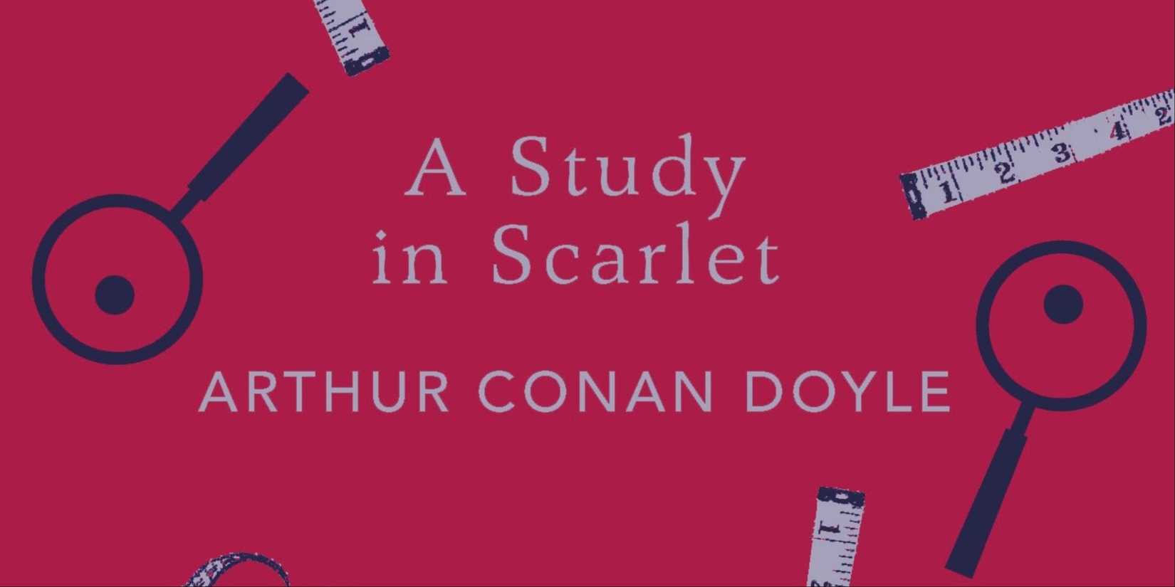 A Study in Scarlet by Arthur Conan Doyle book cover