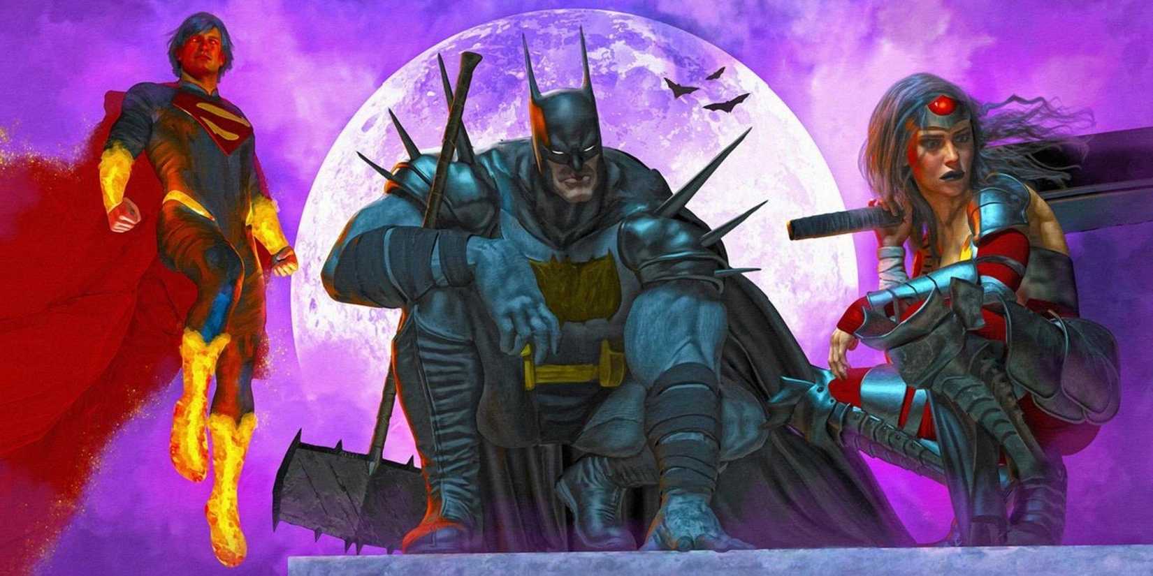 Batman, Superman, and Wonder Woman drawn by Mark Spears