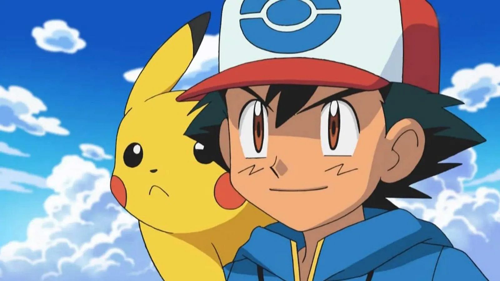 Ash and Pikachu from the Pokemon anime