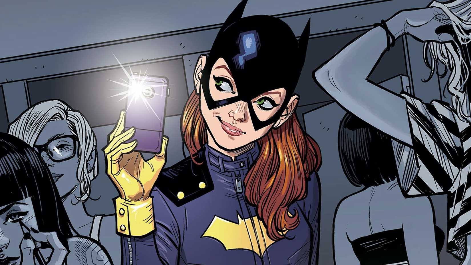 Barbara Gordon taking a selfie as the Batgirl of Burnside