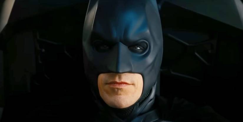 Christian Bale as Batman a the end of The Dark Knight Rises