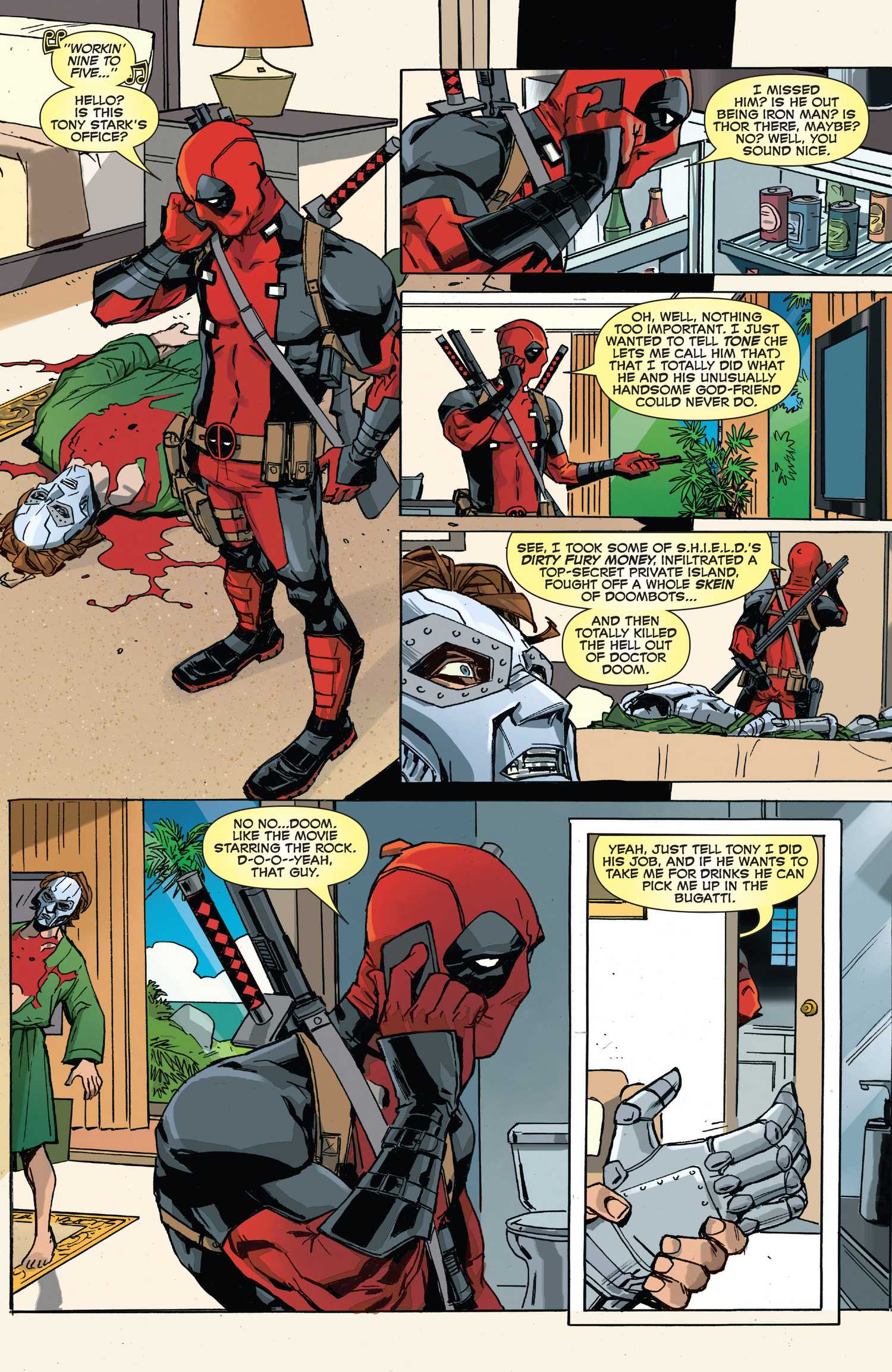 Death Pool Deadpool Took on Doctor Doom and Thanos in One Crazy Adventure