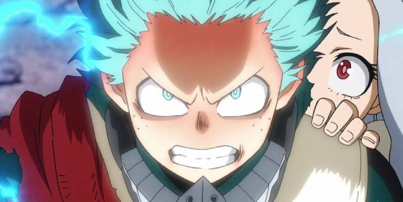 Deku uses 100% full cowl with Eri during his fight against Overhaul - My Hero Academia Season 4