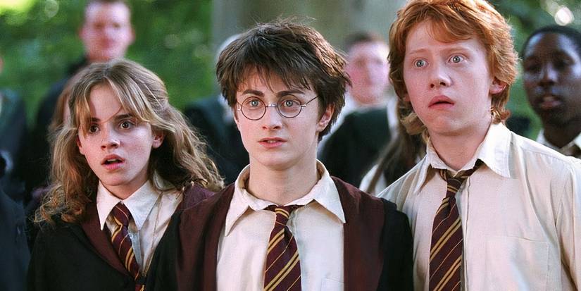 Harry Potter faces his fears in front of his class in Harry Potter and the Prisoner of Azkaban.
