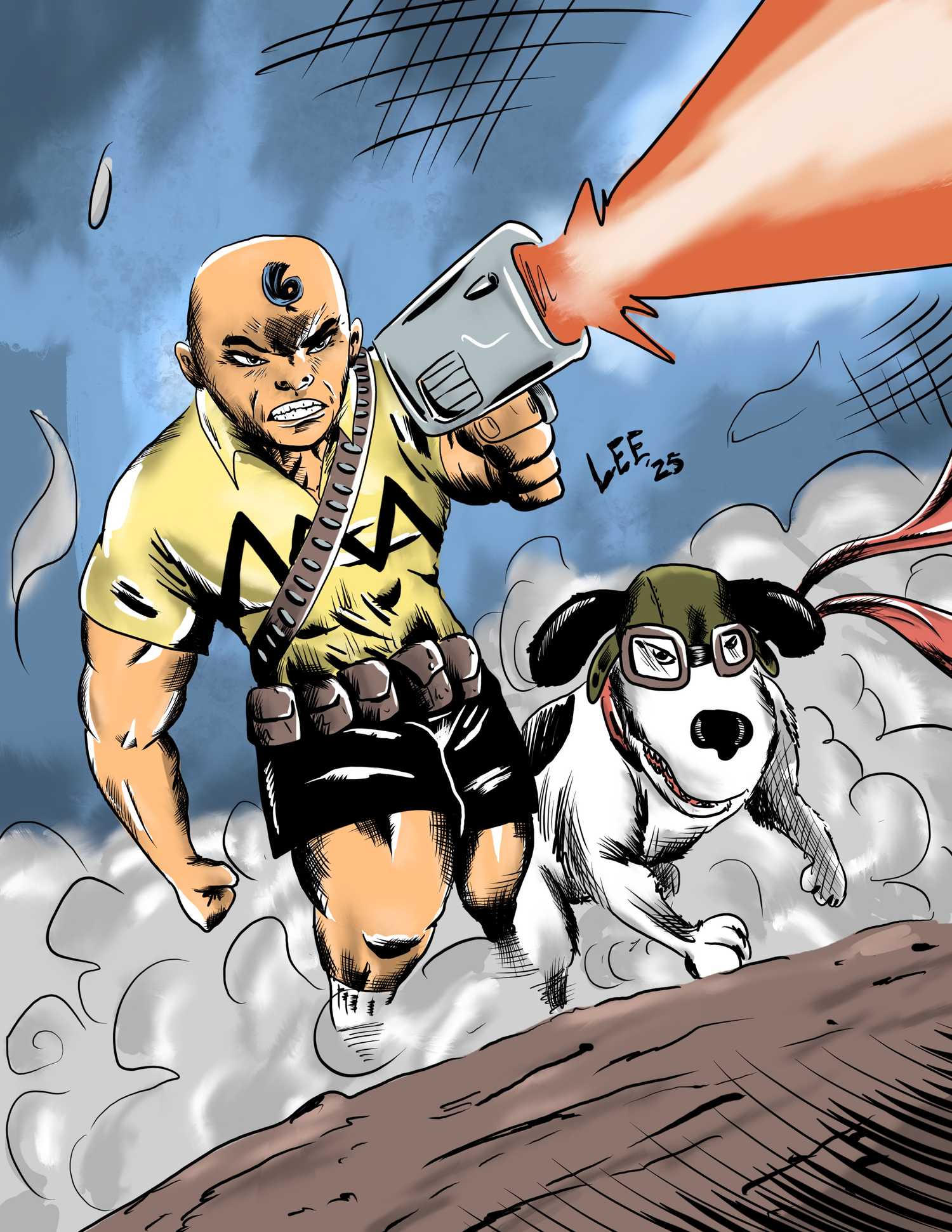 Peanuts in the style of Rob Liefeld
