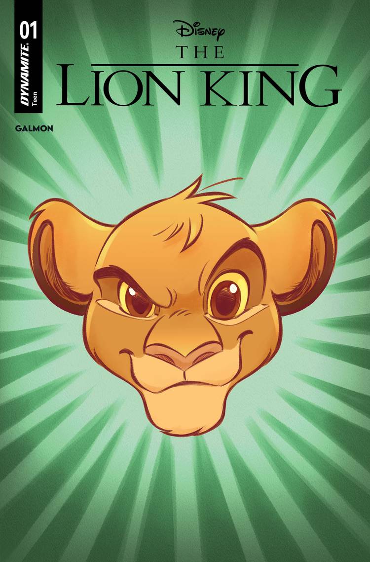 Simba spotlight variant cover for The Lion King #1