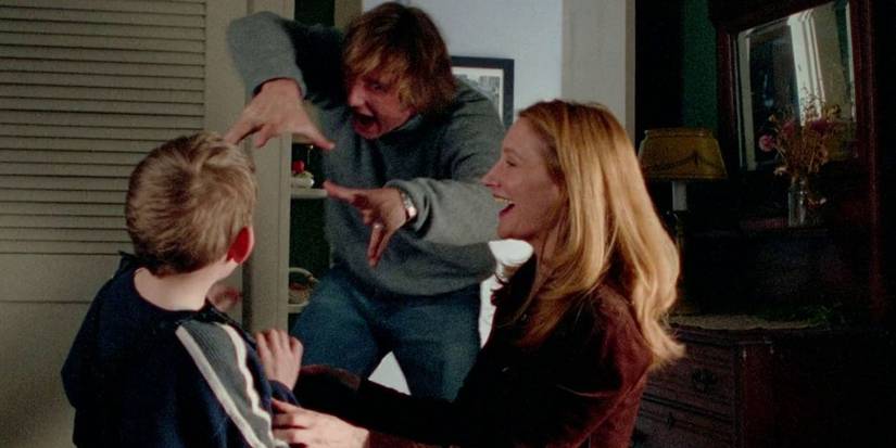 George scares Miles while Kim watches in Wendigo