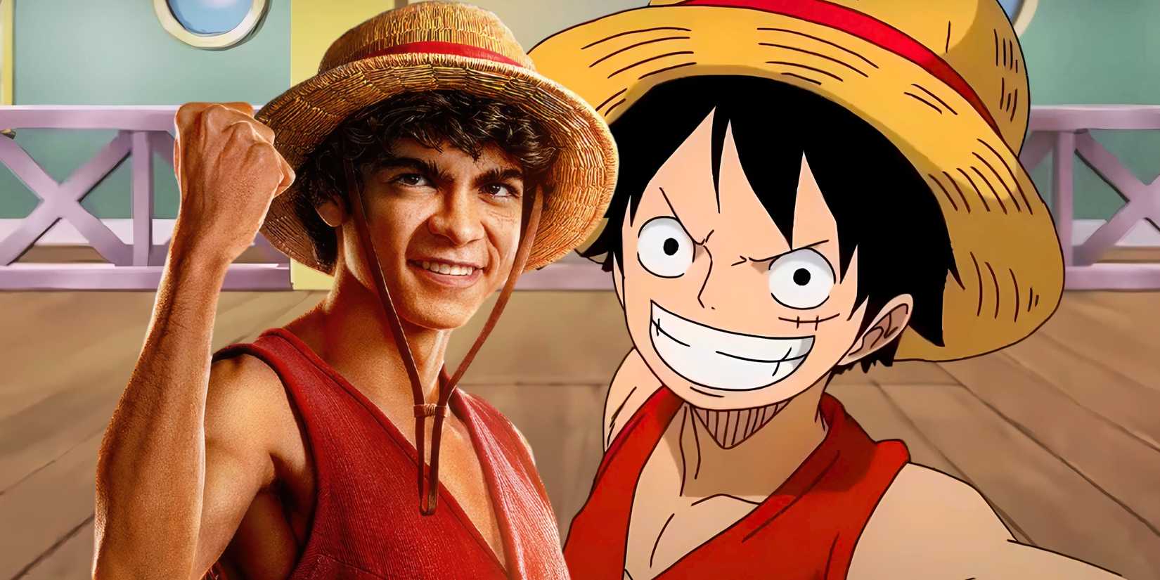 Luffy en direct de Netflix One Piece avec une version de série animée du personnage