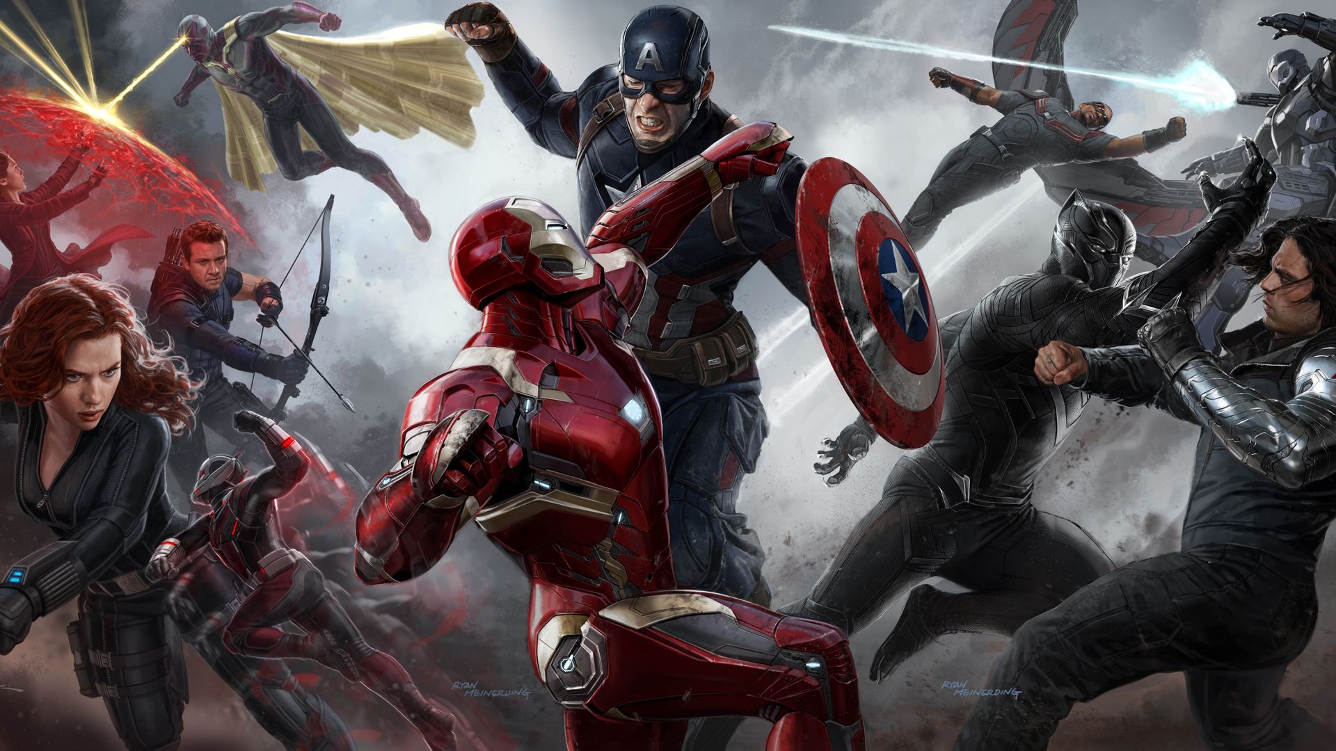 Promo art from Captain America Civil War