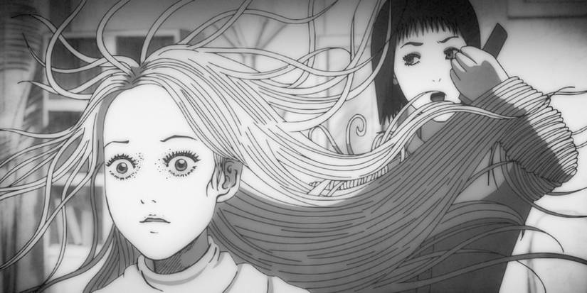 Les cheveux attachent le bras du styliste dans Uzumaki