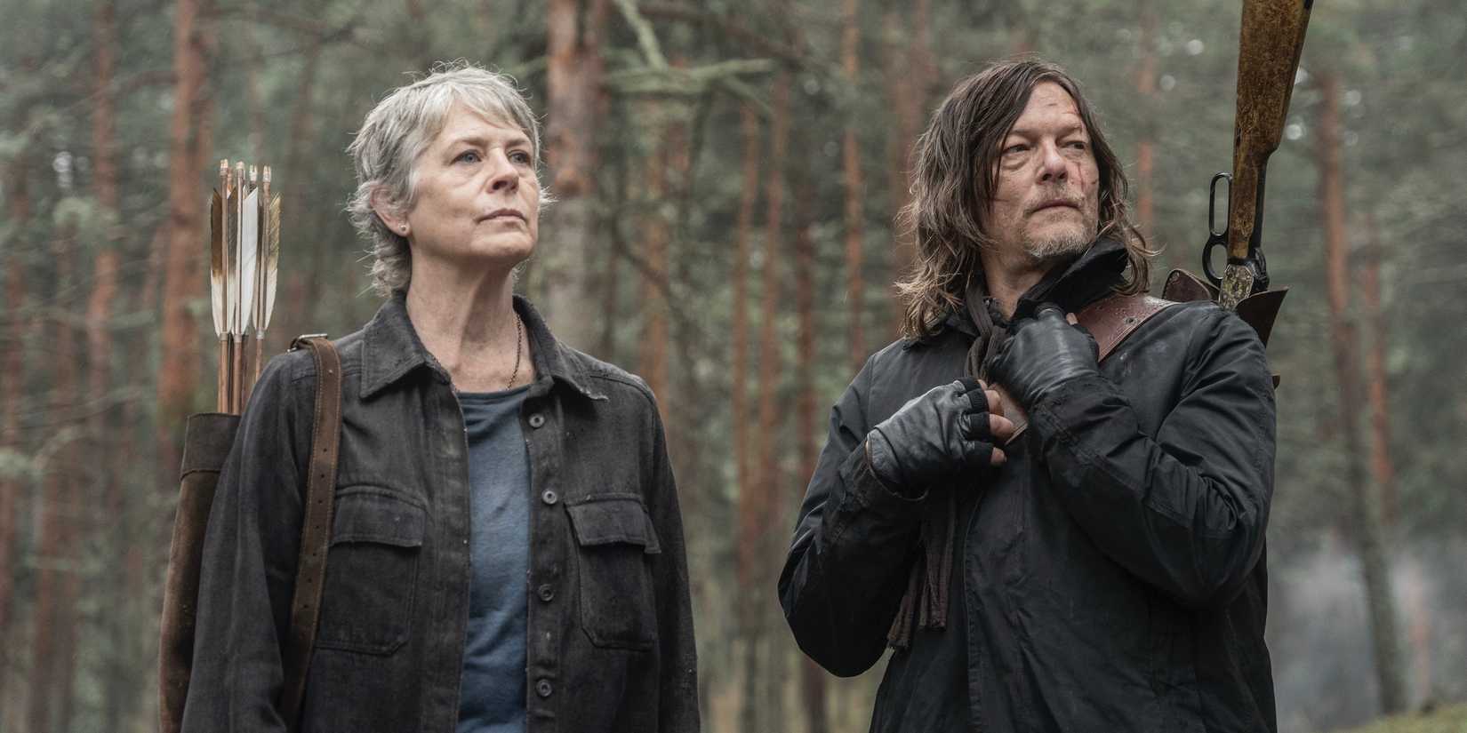 Carol Peletier and Daryl Dixon in The Walking Dead: Daryl Dixon