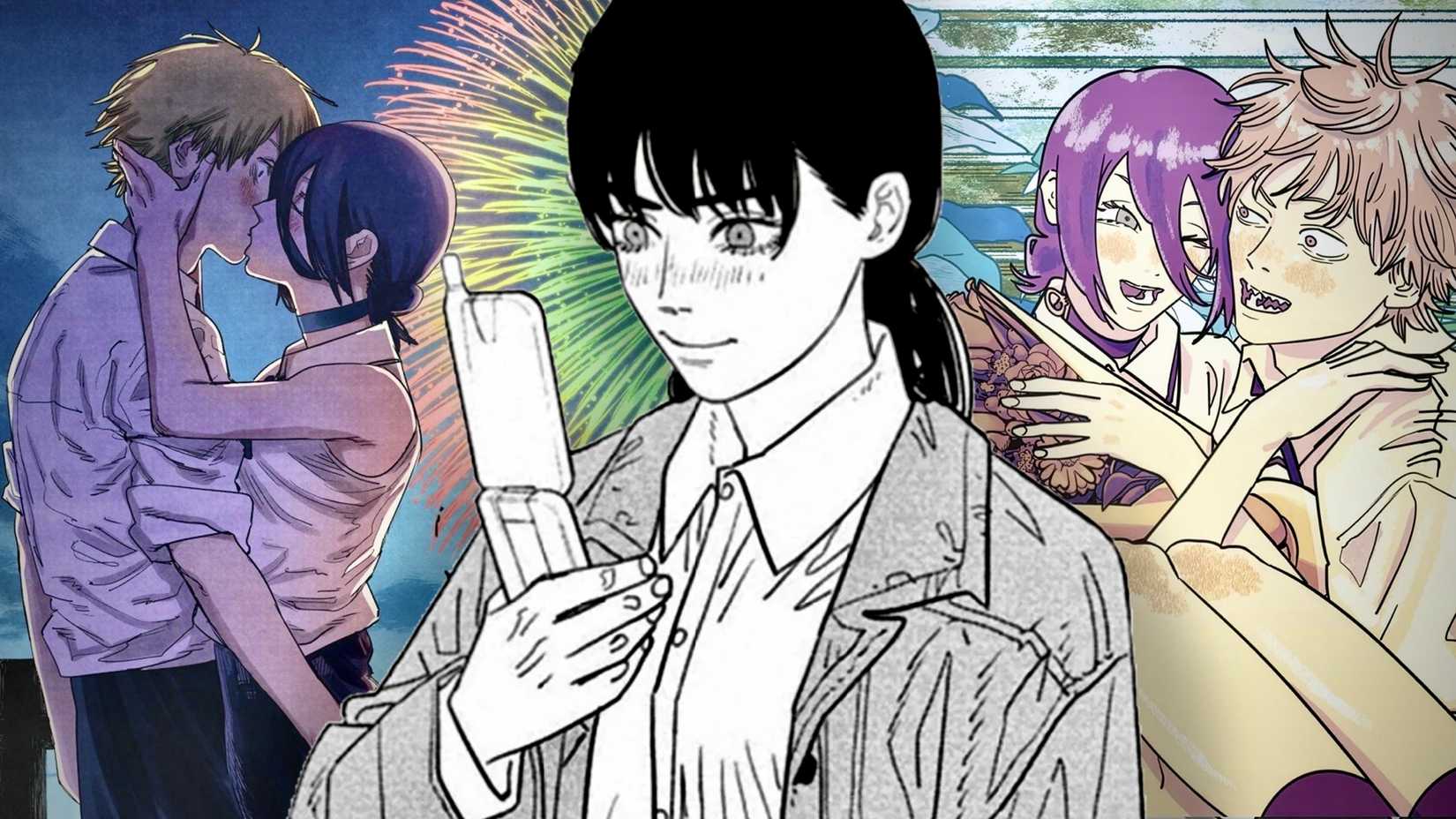 Asa Mitaka xem Denji và Reze trong Chainsaw Man