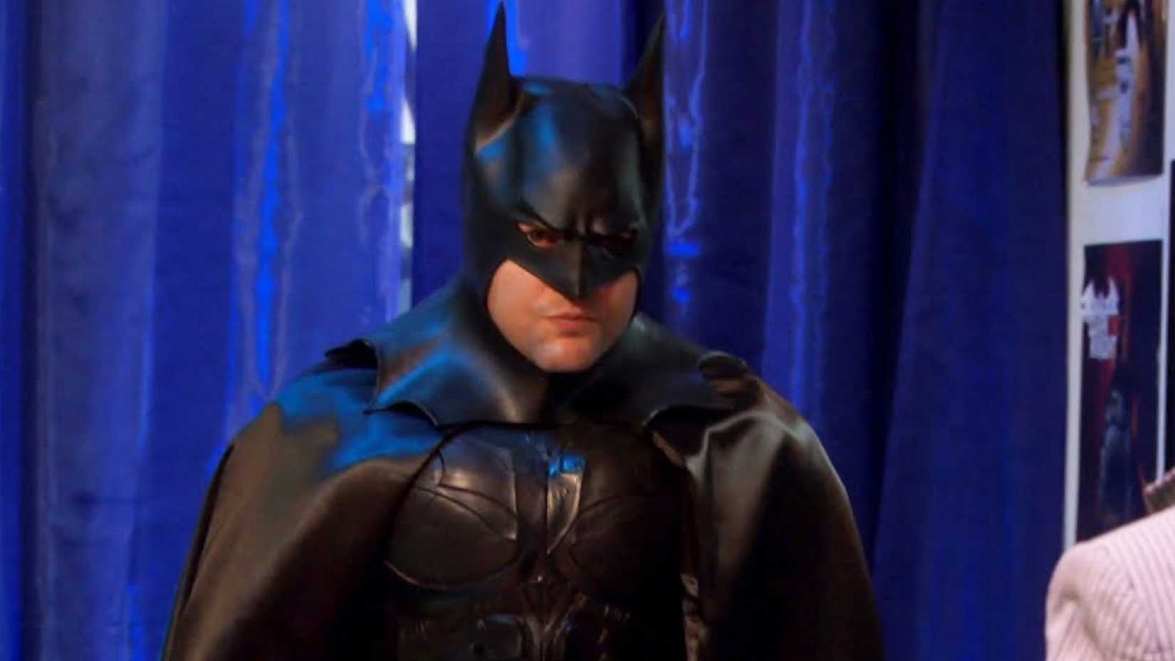 Adam Scott as Ben Wyatt as Batman in ``Parks and Recreation''