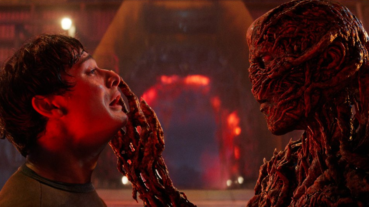 Will Byers (Noah Schnapp) and Vecna (Jamie Campell Bower) in Stranger Things Season 5