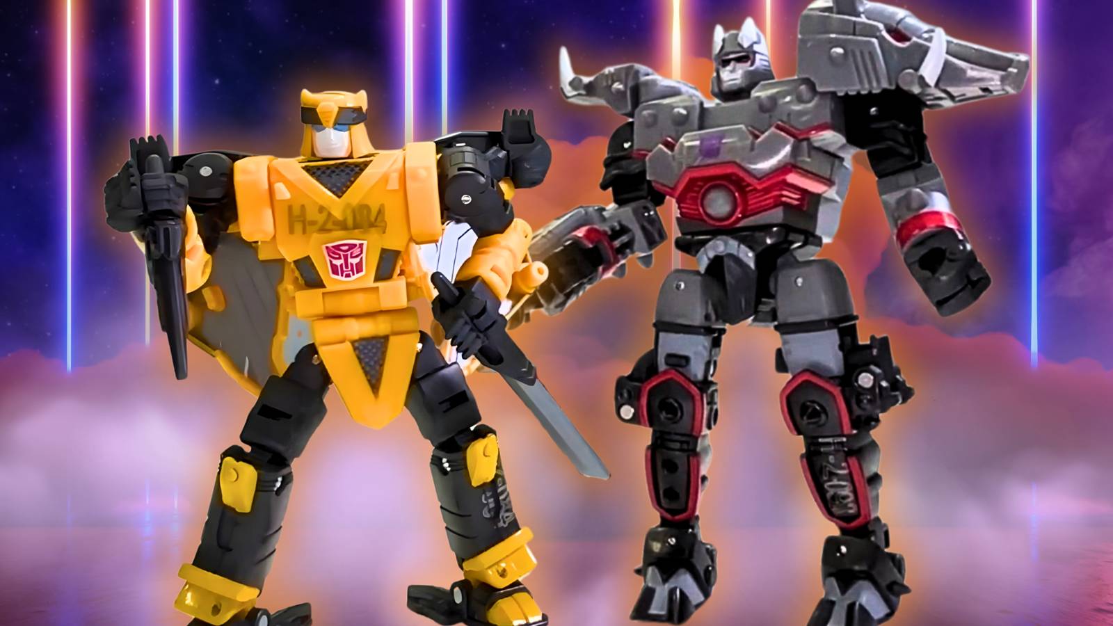 Megatron Height Transformers' Megatron & Bumblebee Go the Way of the Samurai in New ...