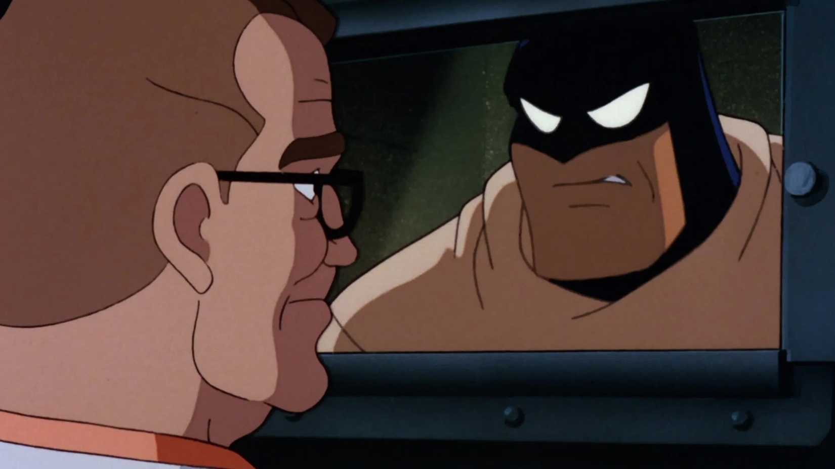 Batman incarcerated in the Dreams in Darkness episode from the animated series